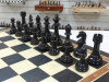 Шахматы подарочные в ларце из мореного дуба с фигурами Итальянский дизайн черно-белые фото 3 — hichess.ru - шахматы, нарды, настольные игры