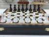 Шахматы подарочные в ларце из мореного дуба с фигурами Итальянский дизайн черно-белые фото 6 — hichess.ru - шахматы, нарды, настольные игры