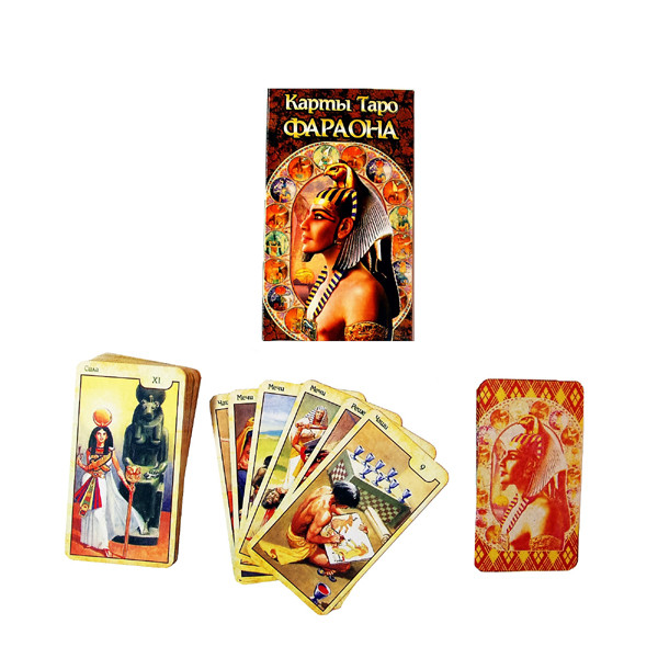 Гадальные карты Таро Фараона (78 листов + инструкция) фото 1 — hichess.ru - шахматы, нарды, настольные игры
