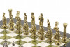 Шахматы "Греко-Римская война" 32х32 см змеевик мрамор фото 4 — hichess.ru - шахматы, нарды, настольные игры
