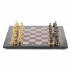 Шахматы бронзовые "Народы севера" доска каменная 40х40 см фото 2 — hichess.ru - шахматы, нарды, настольные игры