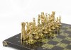 Шахматы "Римские" из бронзы и змеевика 40х40 см фото 3 — hichess.ru - шахматы, нарды, настольные игры