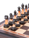 Шахматы подарочные в ларце Венге Итальянский дизайн большие фото 4 — hichess.ru - шахматы, нарды, настольные игры