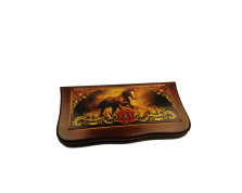 Нарды резные с рисунком &quot;Вороной&quot; — hichess.ru - шахматы, нарды, настольные игры