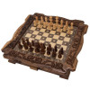 Шахматы резные в ларце 40 с ящиками, Avetyan фото 1 — hichess.ru - шахматы, нарды, настольные игры