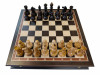 Эксклюзивные шахматы из карельской березы в ларце из черного дерева 45х45 см фото 1 — hichess.ru - шахматы, нарды, настольные игры