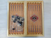 Нарды деревянные Восточный узор красные средние 50 на 50 см подарочные фото 2 — hichess.ru - шахматы, нарды, настольные игры