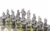 Шахматы из змеевика "Средневековье" змеевик 40х40 см фото 4 — hichess.ru - шахматы, нарды, настольные игры