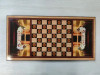 Нарды деревянные подарочные Арабские с полем для шашек средние 50 на 50 см фото 3 — hichess.ru - шахматы, нарды, настольные игры