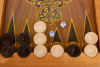 Нарды кожа презент коричневые большие фото 3 — hichess.ru - шахматы, нарды, настольные игры