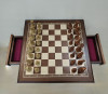 Шахматный стол из красного дерева подарочный с композитными фигурами фото 7 — hichess.ru - шахматы, нарды, настольные игры