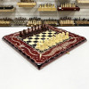 Набор 3 в 1 шахматы нарды шашки резные Красный дракон 60см фото 3 — hichess.ru - шахматы, нарды, настольные игры