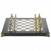 Шахматы "Греко-Римская война" 32х32 см офиокальцит мрамор фото 2 — hichess.ru - шахматы, нарды, настольные игры