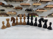 Шахматные фигуры Королевские большие из дуба — hichess.ru - шахматы, нарды, настольные игры