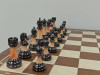 Шахматный стол из Красного дерева подарочный с фигурами Итальянский дизайн (композит) фото 4 — hichess.ru - шахматы, нарды, настольные игры