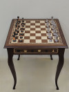 Шахматный стол из Красного дерева подарочный с фигурами Итальянский дизайн (композит) фото 6 — hichess.ru - шахматы, нарды, настольные игры