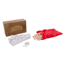 Русское Лото Классическое в темном деревянном боксе — hichess.ru - шахматы, нарды, настольные игры