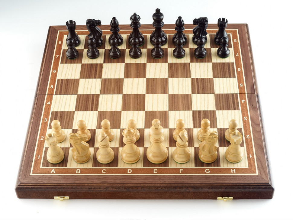 Шахматы Гамбит орех большие фото 1 — hichess.ru - шахматы, нарды, настольные игры