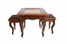 Стол ломберный шахматный &quot;Классический&quot;, 2 табурета, Ustyan — hichess.ru - шахматы, нарды, настольные игры