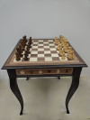 Шахматный стол подарочный с фигурами из самшита и палисандра фото 2 — hichess.ru - шахматы, нарды, настольные игры
