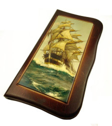 Нарды резные с рисунком &quot;Морские&quot; — hichess.ru - шахматы, нарды, настольные игры