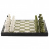 Шахматы из мрамора и змеевика 40х40 см фото 2 — hichess.ru - шахматы, нарды, настольные игры