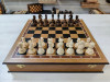 Шахматы деревянные в подарочном ларце из дуба с утяжеленными фигурами из граба 45 на 45 см ручная работа фото 3 — hichess.ru - шахматы, нарды, настольные игры