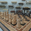 Шахматы подарочные из эвкалипта в ларце с фигурами карельская береза Люкс (2) фото 3 — hichess.ru - шахматы, нарды, настольные игры