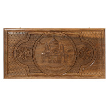 Нарды резные Храм Христа Спасителя, Mirzoyan — hichess.ru - шахматы, нарды, настольные игры