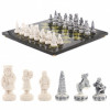 Шахматы каменные "Северные народы" 40х40 см фото 1 — hichess.ru - шахматы, нарды, настольные игры