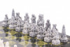 Шахматы каменные "Северные народы" 40х40 см фото 2 — hichess.ru - шахматы, нарды, настольные игры