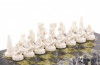 Шахматы каменные "Северные народы" 40х40 см фото 3 — hichess.ru - шахматы, нарды, настольные игры