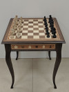 Шахматный стол подарочный из американского ореха и кавказского граба фото 1 — hichess.ru - шахматы, нарды, настольные игры