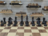 Шахматный стол подарочный из американского ореха и кавказского граба фото 6 — hichess.ru - шахматы, нарды, настольные игры