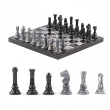 Шахматы &quot;Классические&quot; из мрамора и змеевика 44х44 см — hichess.ru - шахматы, нарды, настольные игры
