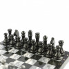 Шахматы "Традиционные" камень мрамор змеевик 38х38 см фото 3 — hichess.ru - шахматы, нарды, настольные игры