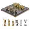 Шахматы каменные Лучники змеевик 28 см фото 1 — hichess.ru - шахматы, нарды, настольные игры