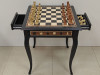 Шахматный стол подарочный из мореного дуба с фигурами композит фото 2 — hichess.ru - шахматы, нарды, настольные игры
