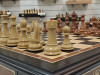 Шахматный стол подарочный из мореного дуба с фигурами композит фото 3 — hichess.ru - шахматы, нарды, настольные игры