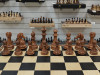 Шахматный стол подарочный из мореного дуба с фигурами композит фото 5 — hichess.ru - шахматы, нарды, настольные игры