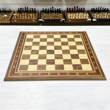 Доска шахматная нескладная орех 53 см — hichess.ru - шахматы, нарды, настольные игры