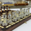 Шахматы в деревянной доске с выжегом с фигурами из композита Итальянский дизайн фото 4 &mdash; hichess.ru - шахматы, нарды, настольные игры