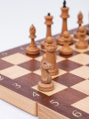 Шахматы подарочные Интарсия темные Люкс с фигурами Стаунтон из бука фото 3 — hichess.ru - шахматы, нарды, настольные игры