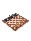Шахматы подарочные Интарсия темные Люкс с фигурами Стаунтон из бука фото 4 — hichess.ru - шахматы, нарды, настольные игры