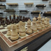 Шахматы подарочные из мореного дуба Антик в ларце с фигурами Эндшпиль из самшита и палисандра фото 4 — hichess.ru - шахматы, нарды, настольные игры