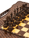 Шахматы нарды шашки 3 в 1 резные ручной работы 60 см в чехле большие фото 4 — hichess.ru - шахматы, нарды, настольные игры
