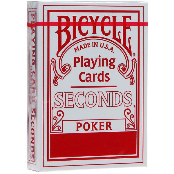 Игральные карты Bicycle "Seconds" (красная рубашка) 54 листа фото 1 — hichess.ru - шахматы, нарды, настольные игры
