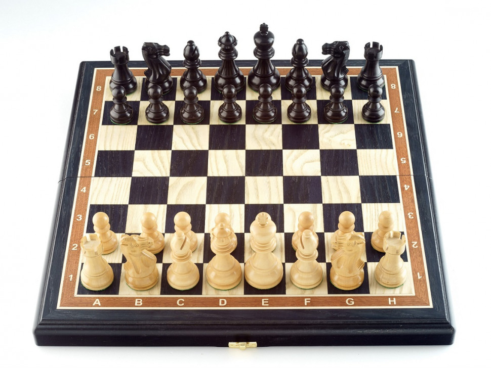 Шахматы Гамбит мореный дуб средние фото 1 — hichess.ru - шахматы, нарды, настольные игры