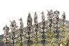 Шахматы "Крестоносцы" 44х44 см из змеевика фото 3 — hichess.ru - шахматы, нарды, настольные игры