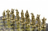 Шахматы "Крестоносцы" 44х44 см из змеевика фото 4 — hichess.ru - шахматы, нарды, настольные игры